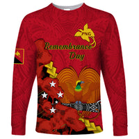Polynesian Pride Remembrance Day PNG Long Sleeve Shirt Papua New Guinea We Will Remember Them - Wonder Print Shop