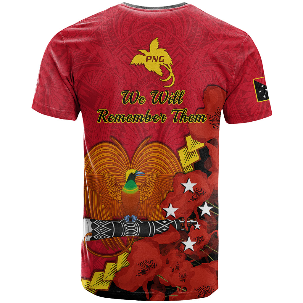 Polynesian Pride Remembrance Day PNG T Shirt Papua New Guinea We Will Remember Them - Wonder Print Shop