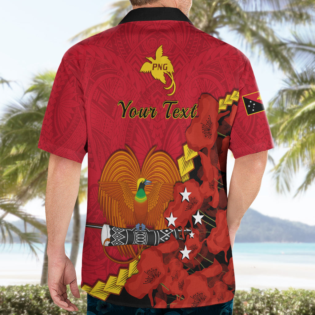 Personalised Remembrance Day PNG Hawaiian Shirt Papua New Guinea We Will Remember Them - Wonder Print Shop