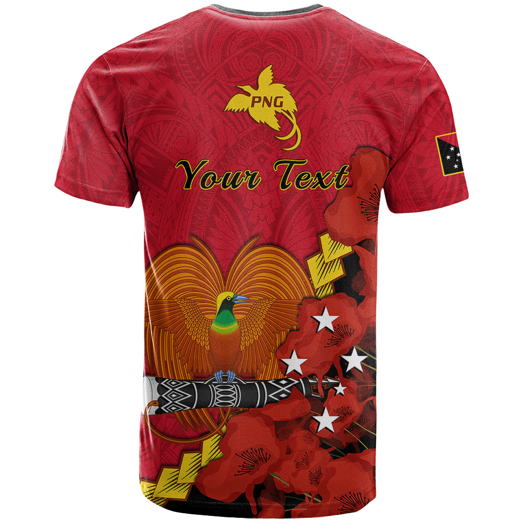 Personalised Remembrance Day PNG T Shirt Papua New Guinea We Will Remember Them - Wonder Print Shop