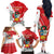 Peru Independence Day Family Matching Off The Shoulder Long Sleeve Dress and Hawaiian Shirt Peruvian Coat Of Arms Feliz 28 de Julio - Wonder Print Shop