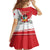 Peru Independence Day Family Matching Off Shoulder Short Dress and Hawaiian Shirt Peruvian Coat Of Arms Feliz 28 de Julio - Wonder Print Shop