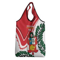 Peru Independence Day Grocery Bag Peruvian Coat Of Arms Feliz 28 de Julio