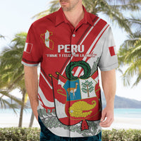 Peru Independence Day Hawaiian Shirt Peruvian Coat Of Arms Feliz 28 de Julio - Wonder Print Shop