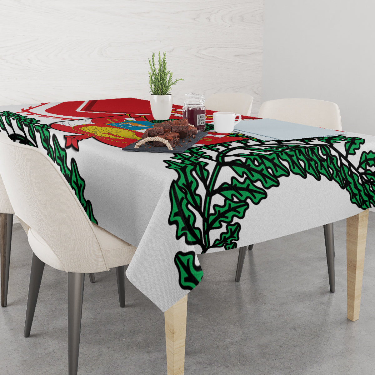 Peru Independence Day Tablecloth Peruvian Coat Of Arms Feliz 28 de Julio - Wonder Print Shop