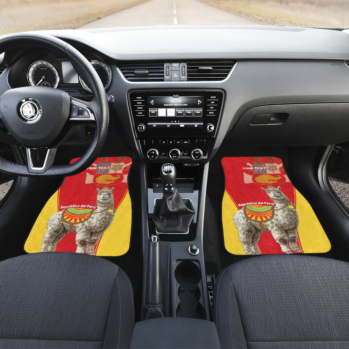 Personalised Peru Independence Day Car Mats Peruvian Alpaca Feliz 28 de Julio - Wonder Print Shop