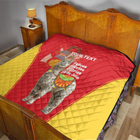Personalised Peru Independence Day Quilt Peruvian Alpaca Feliz 28 de Julio - Wonder Print Shop