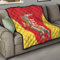 Personalised Peru Independence Day Quilt Peruvian Alpaca Feliz 28 de Julio - Wonder Print Shop