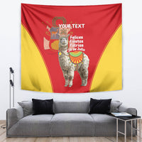 Personalised Peru Independence Day Tapestry Peruvian Alpaca Feliz 28 de Julio - Wonder Print Shop