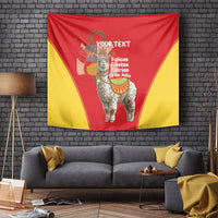 Personalised Peru Independence Day Tapestry Peruvian Alpaca Feliz 28 de Julio - Wonder Print Shop