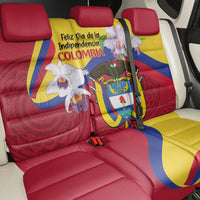 Colombia Independence Day Back Car Seat Cover Feliz Dia de la Independencia - Wonder Print Shop