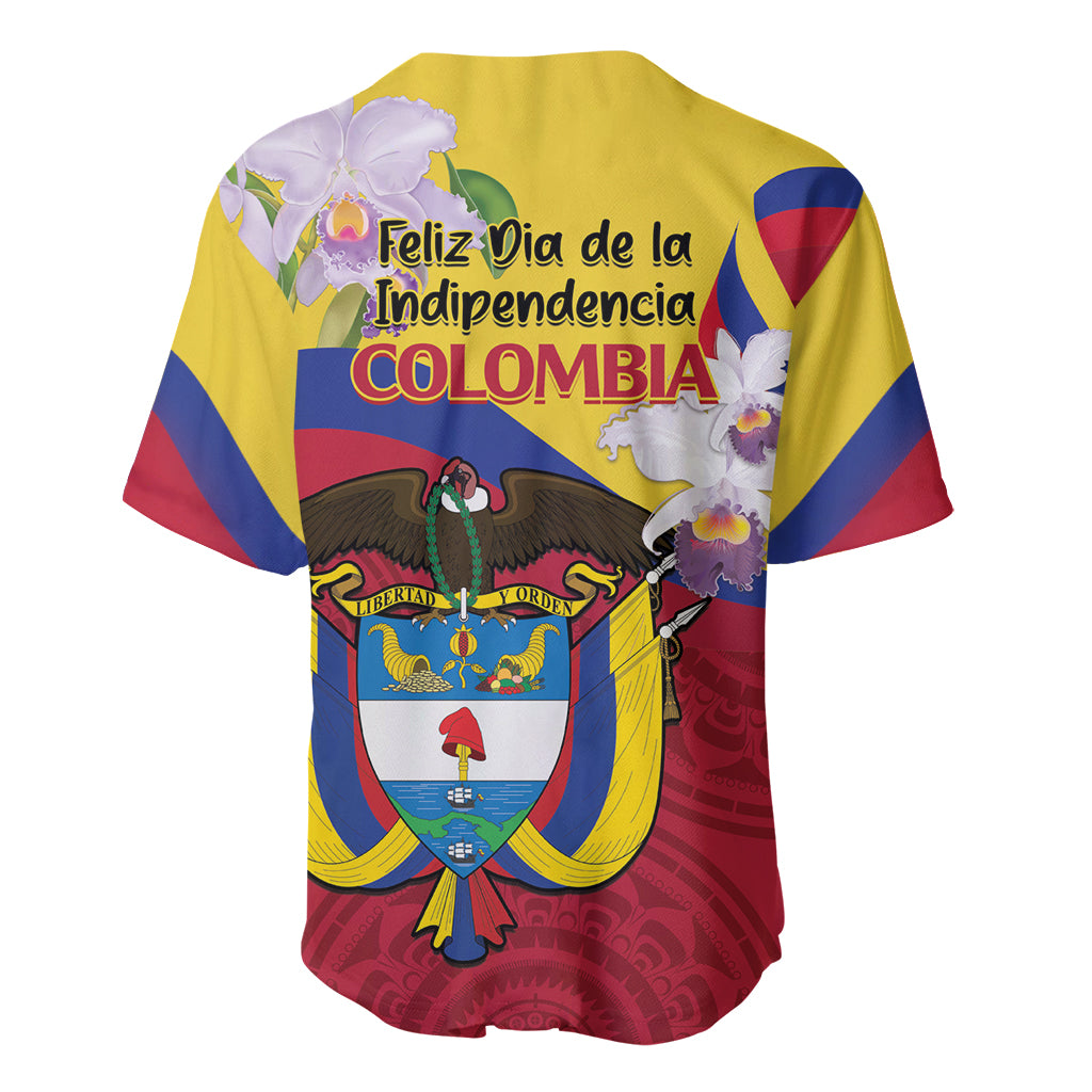 Colombia Independence Day Baseball Jersey Feliz Dia de la Independencia - Wonder Print Shop