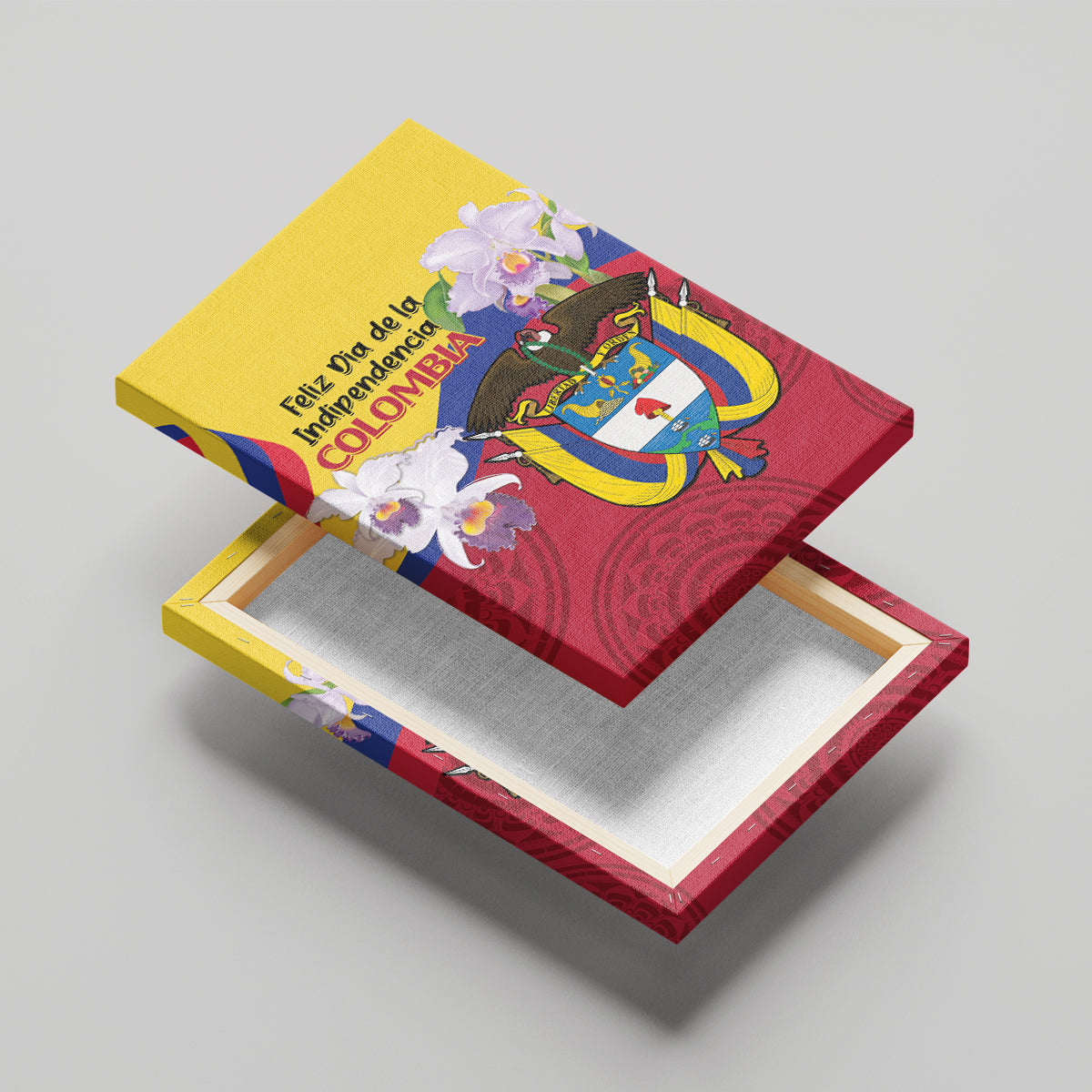 Colombia Independence Day Canvas Wall Art Feliz Dia de la Independencia - Wonder Print Shop