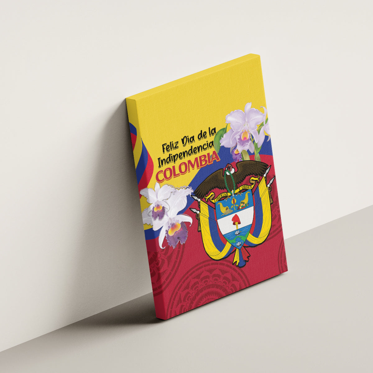 Colombia Independence Day Canvas Wall Art Feliz Dia de la Independencia - Wonder Print Shop