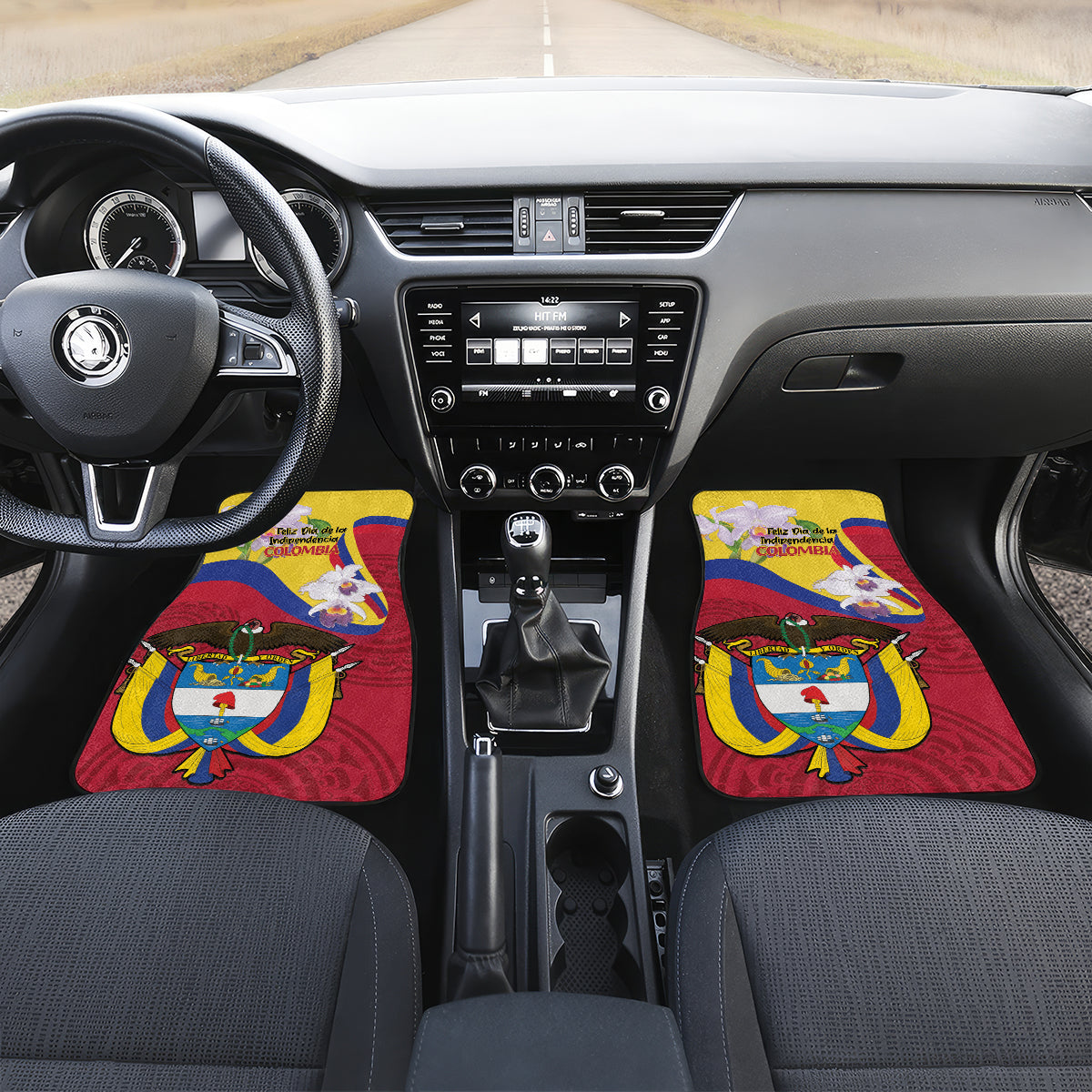 Colombia Independence Day Car Mats Feliz Dia de la Independencia - Wonder Print Shop
