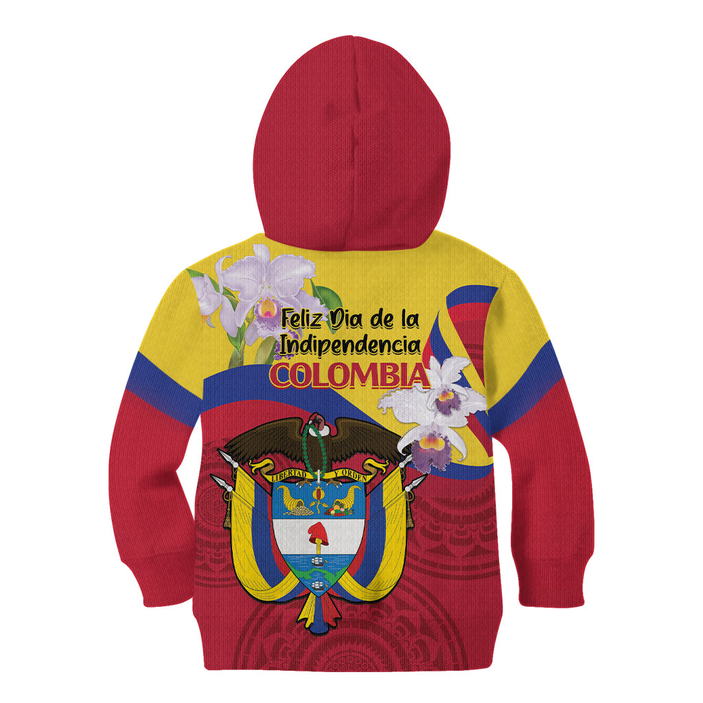 Colombia Independence Day Kid Hoodie Feliz Dia de la Independencia - Wonder Print Shop
