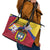 Colombia Independence Day Leather Tote Bag Feliz Dia de la Independencia - Wonder Print Shop