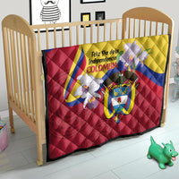 Colombia Independence Day Quilt Feliz Dia de la Independencia - Wonder Print Shop