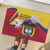 Colombia Independence Day Rubber Doormat Feliz Dia de la Independencia - Wonder Print Shop