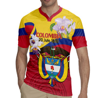 Colombia Independence Day Rugby Jersey Feliz Dia de la Independencia - Wonder Print Shop