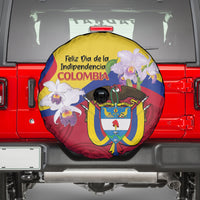 Colombia Independence Day Spare Tire Cover Feliz Dia de la Independencia - Wonder Print Shop