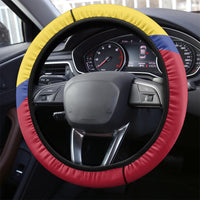 Colombia Independence Day Steering Wheel Cover Feliz Dia de la Independencia - Wonder Print Shop