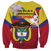 Colombia Independence Day Sweatshirt Feliz Dia de la Independencia - Wonder Print Shop