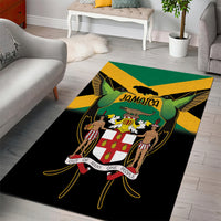 Jamaica Independence Day Area Rug Jumieka Coat Of Arms Mix Hummingbird - Wonder Print Shop
