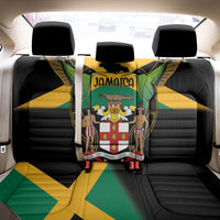 Jamaica Independence Day Back Car Seat Cover Jumieka Coat Of Arms Mix Hummingbird - Wonder Print Shop