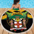 Jamaica Independence Day Beach Blanket Jumieka Coat Of Arms Mix Hummingbird - Wonder Print Shop