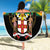 Jamaica Independence Day Beach Blanket Jumieka Coat Of Arms Mix Hummingbird - Wonder Print Shop