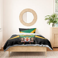 Jamaica Independence Day Bedding Set Jumieka Coat Of Arms Mix Hummingbird - Wonder Print Shop