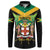 Jamaica Independence Day Button Sweatshirt Jumieka Coat Of Arms Mix Hummingbird - Wonder Print Shop