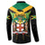 Jamaica Independence Day Button Sweatshirt Jumieka Coat Of Arms Mix Hummingbird - Wonder Print Shop