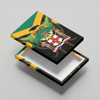 Jamaica Independence Day Canvas Wall Art Jumieka Coat Of Arms Mix Hummingbird - Wonder Print Shop