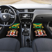Jamaica Independence Day Car Mats Jumieka Coat Of Arms Mix Hummingbird - Wonder Print Shop