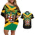 Jamaica Independence Day Couples Matching Off Shoulder Short Dress and Hawaiian Shirt Jumieka Coat Of Arms Mix Hummingbird - Wonder Print Shop