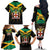 Jamaica Independence Day Family Matching Off The Shoulder Long Sleeve Dress and Hawaiian Shirt Jumieka Coat Of Arms Mix Hummingbird - Wonder Print Shop