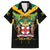Jamaica Independence Day Family Matching Off Shoulder Maxi Dress and Hawaiian Shirt Jumieka Coat Of Arms Mix Hummingbird - Wonder Print Shop