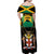 Jamaica Independence Day Family Matching Off Shoulder Maxi Dress and Hawaiian Shirt Jumieka Coat Of Arms Mix Hummingbird - Wonder Print Shop