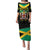 Jamaica Independence Day Family Matching Puletasi and Hawaiian Shirt Jumieka Coat Of Arms Mix Hummingbird - Wonder Print Shop