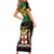 Jamaica Independence Day Family Matching Short Sleeve Bodycon Dress and Hawaiian Shirt Jumieka Coat Of Arms Mix Hummingbird - Wonder Print Shop