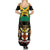 Jamaica Independence Day Family Matching Summer Maxi Dress and Hawaiian Shirt Jumieka Coat Of Arms Mix Hummingbird - Wonder Print Shop