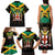 Jamaica Independence Day Family Matching Tank Maxi Dress and Hawaiian Shirt Jumieka Coat Of Arms Mix Hummingbird - Wonder Print Shop
