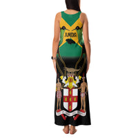 Jamaica Independence Day Family Matching Tank Maxi Dress and Hawaiian Shirt Jumieka Coat Of Arms Mix Hummingbird - Wonder Print Shop