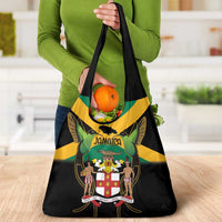 Jamaica Independence Day Grocery Bag Jumieka Coat Of Arms Mix Hummingbird