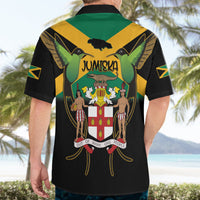 Jamaica Independence Day Hawaiian Shirt Jumieka Coat Of Arms Mix Hummingbird - Wonder Print Shop