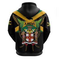 Jamaica Independence Day Hoodie Jumieka Coat Of Arms Mix Hummingbird - Wonder Print Shop