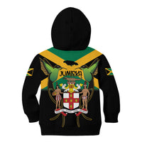 Jamaica Independence Day Kid Hoodie Jumieka Coat Of Arms Mix Hummingbird - Wonder Print Shop
