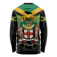 Jamaica Independence Day Long Sleeve Shirt Jumieka Coat Of Arms Mix Hummingbird - Wonder Print Shop
